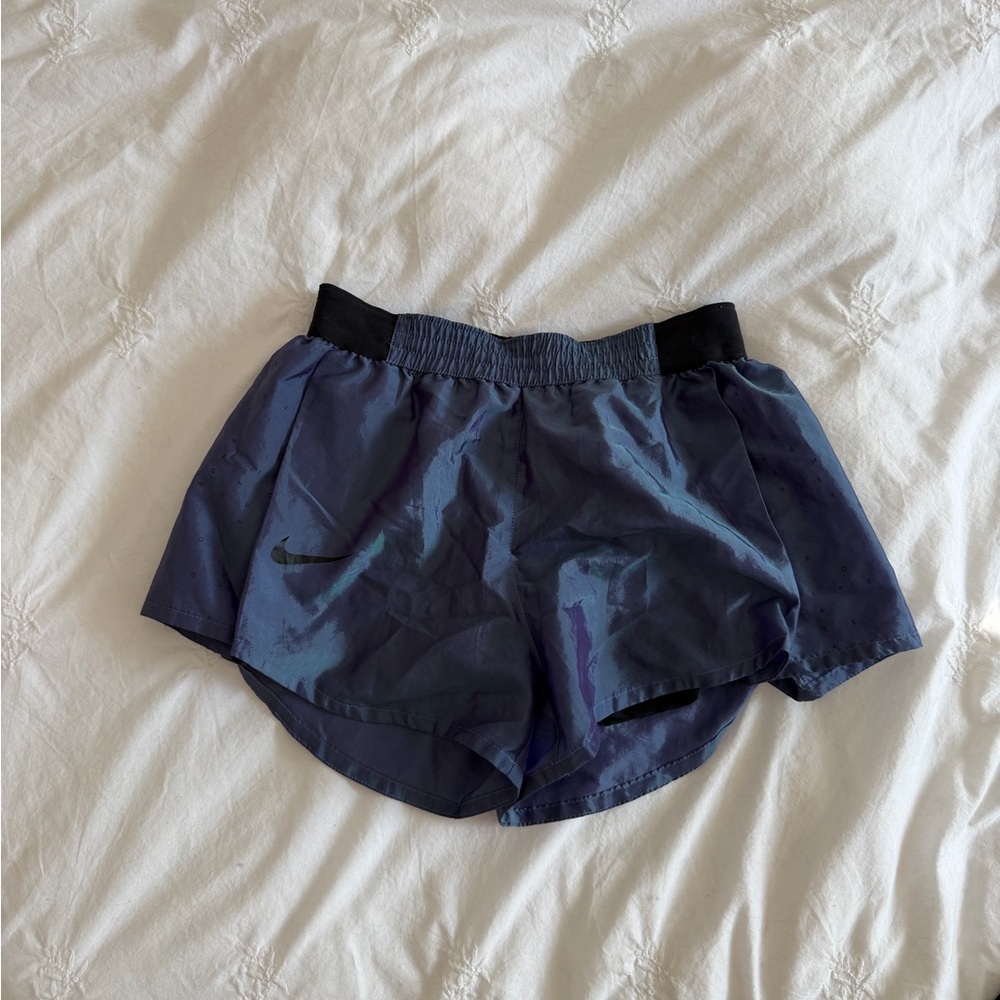 Nike Women's Athletic Shorts in Blue and Black